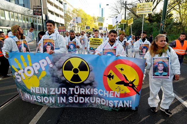 Protesters ask Turkey to stop alleged chemical weapons use | iNFOnews.ca