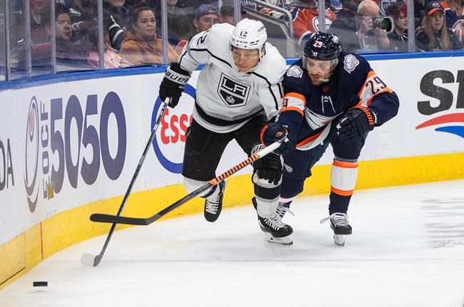 Moore's first career hat trick leads the way as Kings defeat struggling Oilers 3-1 | iNFOnews.ca Moore's first career hat trick leads the way as Kings defeat struggling Oilers 3-1 | iNFOnews.ca
