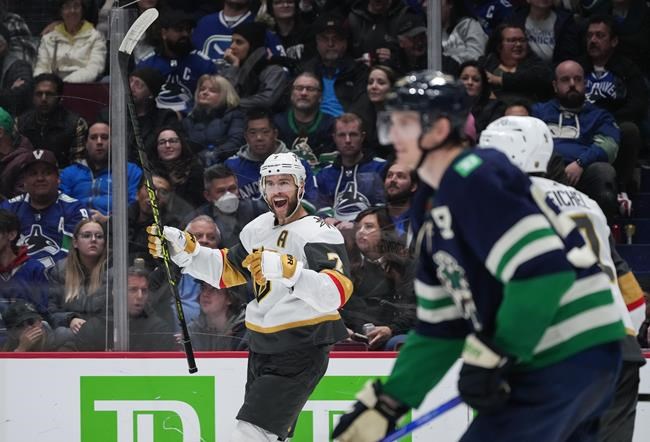 Pietrangelo posts three points, Golden Knights notch 5-4 comeback win over Canucks | iNFOnews.ca