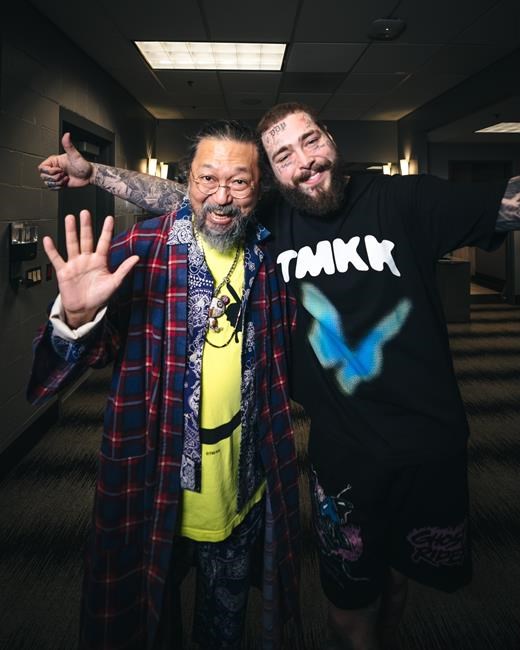 Murakami, Malone unite in 'flower-butterfly' collaboration | iNFOnews.ca