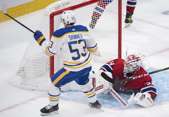 Sabres snap eight-game skid behind Skinner's five-point effort in win over Canadiens | iNFOnews.ca