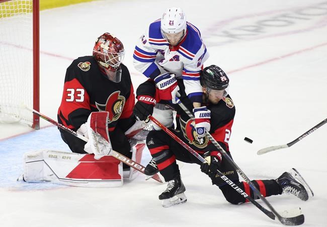 Halak-led Rangers defeat Senators 3-1 to snap three-game losing skid | iNFOnews.ca