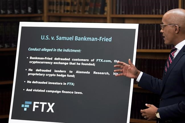 FTX founder charged in scheme to defraud crypto investors | iNFOnews.ca