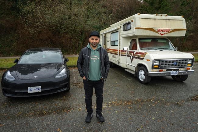 He sleeps in a van but drives a Tesla: life on wheels in Vancouver's camper community | iNFOnews.ca