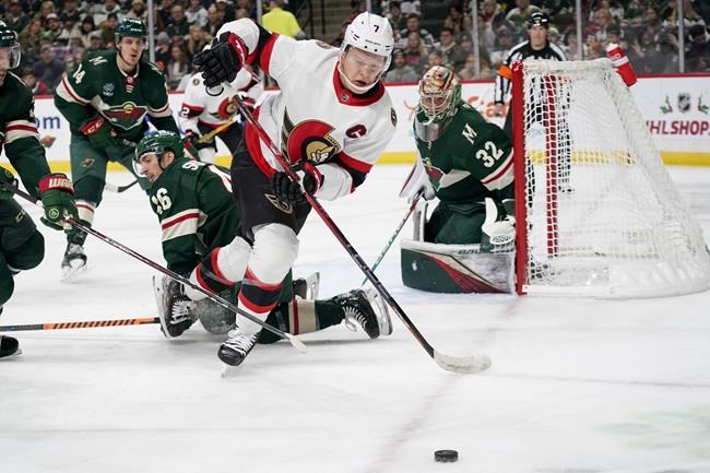 Kaprizov leads Minnesota Wild to 4-2 win over Ottawa Senators | iNFOnews.ca