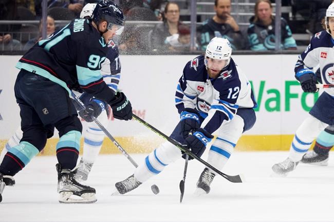 Late McCann goal lifts Seattle Kraken over Winnipeg Jets 3-2 | iNFOnews.ca