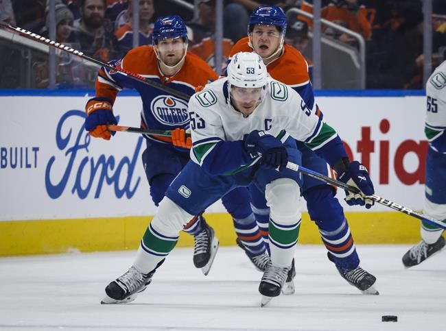 Horvat leads Canucks to 5-2 road win over Oilers | iNFOnews.ca Horvat leads Canucks to 5-2 road win over Oilers | iNFOnews.ca