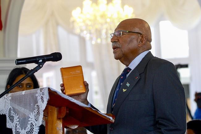 Rabuka sworn in as Fiji prime minister after close election | iNFOnews.ca CP865576545