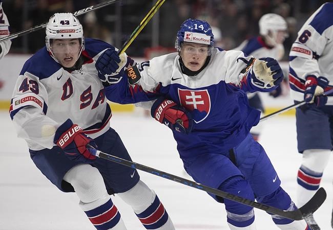 Slovakia upsets United States 6-3 at world junior hockey championship | iNFOnews.ca CP571731733