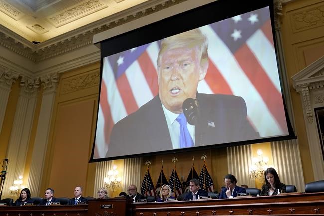 Jan. 6 panel drops Trump subpoena as it wraps up work | iNFOnews.ca CP163794066