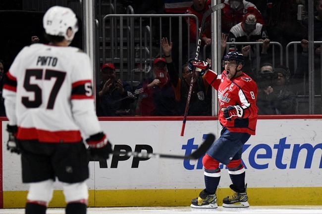 Senators come back to win in OT, end Capitals' win streak | iNFOnews.ca