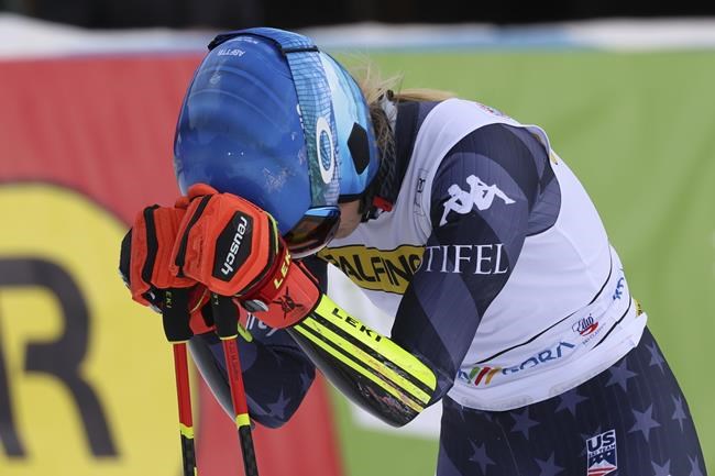 Shiffrin shows her emotions after matching Vonn's record | iNFOnews.ca