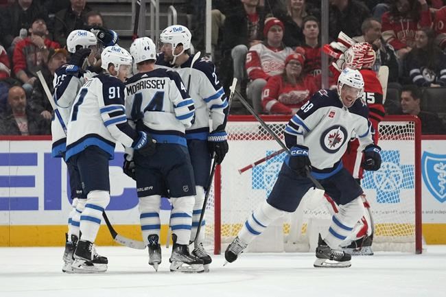 Defenseman Seider has 4 assists, Red Wings beat Jets 7-5 | iNFOnews.ca