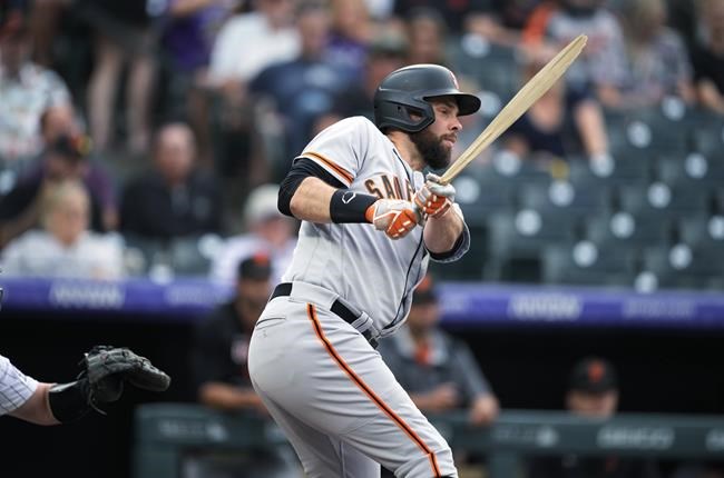 Longtime Giants infielder Brandon Belt confident he can return to form with Blue Jays | iNFOnews.ca Longtime Giants infielder Brandon Belt confident he can return to form with Blue Jays | iNFOnews.ca