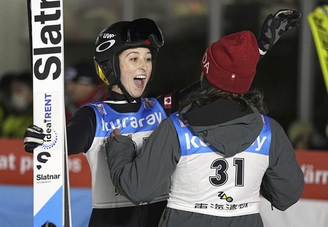 Canada's Loutitt, Strate finish just off World Cup ski jump team podium in fourth | iNFOnews.ca