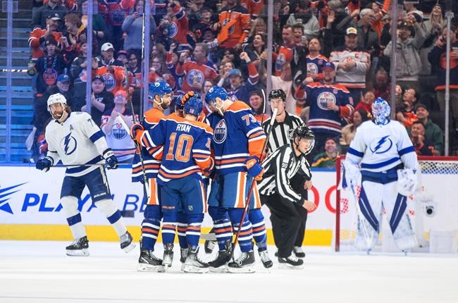 Hyman-led Oilers extend win streak to five games with 5-3 victory over Lightning | iNFOnews.ca