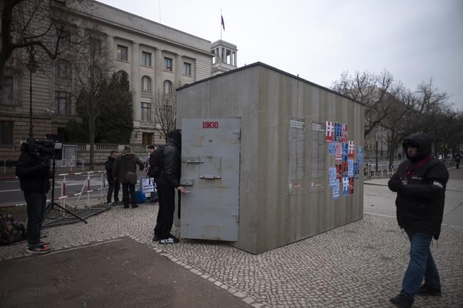 Navalny supporters put replica cell outside Russian embassy | iNFOnews.ca Navalny supporters put replica cell outside Russian embassy | iNFOnews.ca