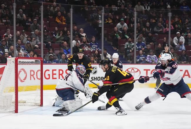 Bo Horvat puts up four points as Vancouver Canucks top Columbus Blue Jackets 5-2 | iNFOnews.ca