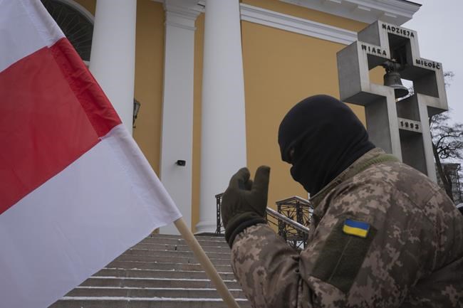 Funeral held for Belarusian activist killed in Ukraine | iNFOnews.ca