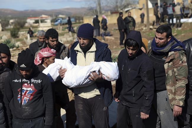 Newborn, toddler saved from rubble in quake-hit Syrian town | iNFOnews.ca