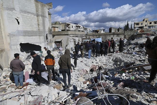 Syrian Canadians devastated by earthquake, mourn loved ones who were killed | iNFOnews.ca CP204012689