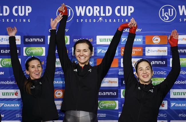 Canada's speedskaters win World Cup gold in team pursuit | iNFOnews.ca