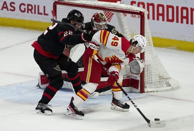 Senators complete comeback by beating Flames 4-3 in OT | iNFOnews.ca