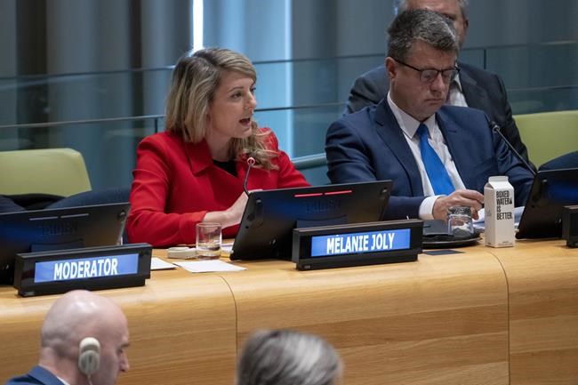 Joly tells UN assembly Putin is losing grip on reality, a year after Ukraine invasion | iNFOnews.ca