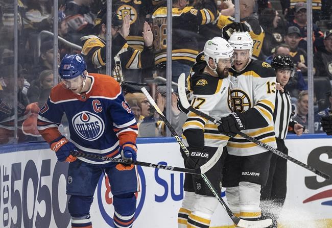 Bruins beat Oilers 3-2 for seventh straight win, overshadow McDavid's 50th | iNFOnews.ca Bruins beat Oilers 3-2 for seventh straight win, overshadow McDavid's 50th | iNFOnews.ca