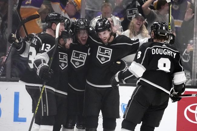 Kempe leads Kings into 1st place with 8-2 win over Flames | iNFOnews.ca Kempe leads Kings into 1st place with 8-2 win over Flames | iNFOnews.ca
