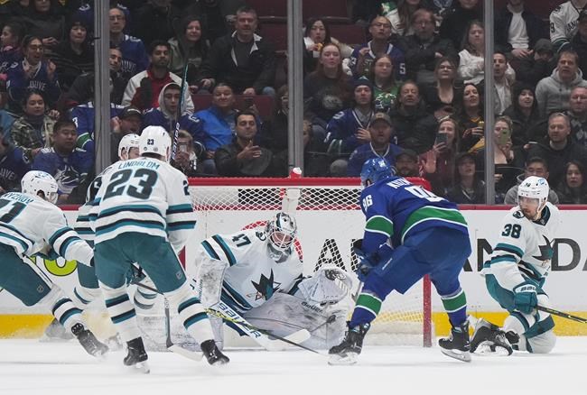 Vancouver Canucks hand struggling San Jose Sharks decisive 7-2 loss | iNFOnews.ca