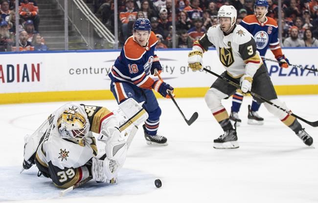 Roy scores OT winner as Golden Knights tip Oilers 4-3 | iNFOnews.ca