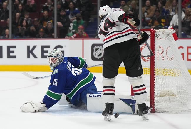 Demko earns third career shutout, Canucks blank struggling Blackhawks 3-0 | iNFOnews.ca