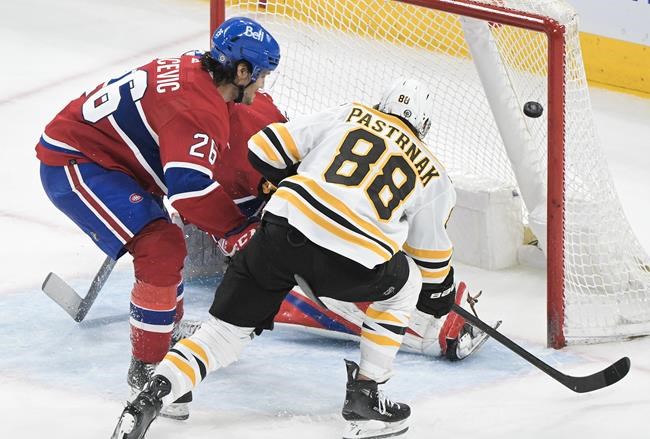 Pastrnak seals Bruins' comeback in 5-4 win over Canadiens in regular-season finale | iNFOnews.ca