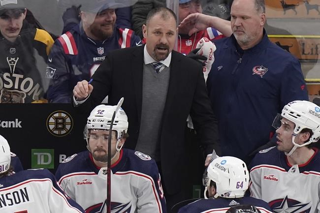 Blue Jackets fire coach Brad Larsen after 2 seasons | iNFOnews.ca