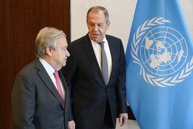 UN chief and West berate Russia's top diplomat over Ukraine | iNFOnews.ca