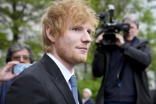 Jury finds Ed Sheeran didn't copy Marvin Gaye classic | iNFOnews.ca