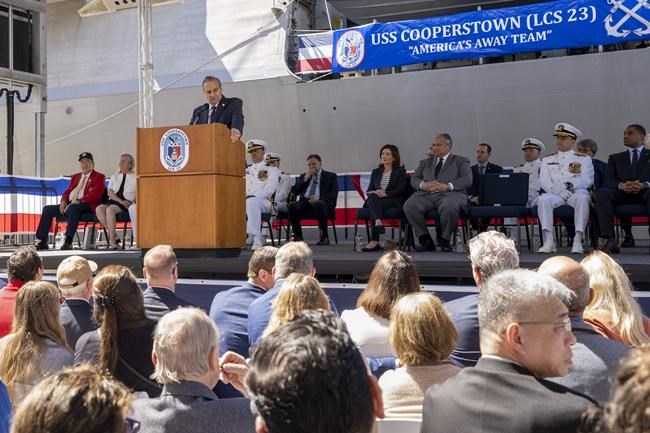 Navy commissions USS Cooperstown; honors war veteran players | iNFOnews.ca