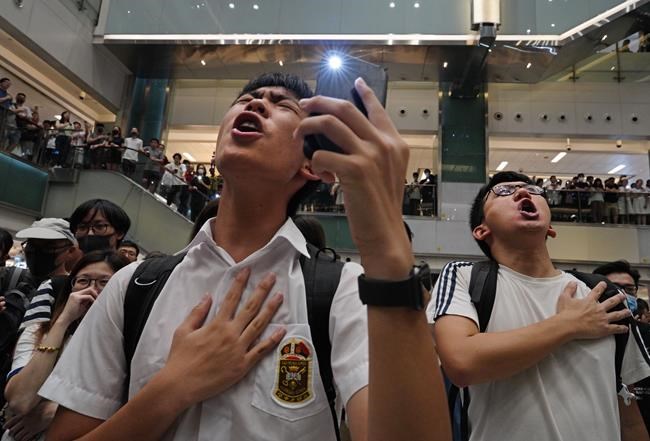 Hong Kong protest song disappears from music streaming sites, social media platforms | iNFOnews.ca