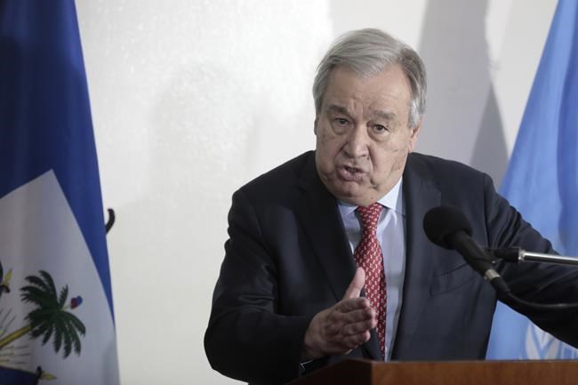The UN chief calls for a robust international police force to help combat Haiti's armed gangs | iNFOnews.ca The UN chief calls for a robust international police force to help combat Haiti's armed gangs | iNFOnews.ca