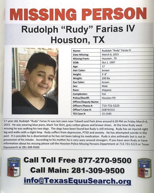 A Texas man reported missing as a teen in 2015 was only missing for 1 day, police say | iNFOnews.ca A Texas man reported missing as a teen in 2015 was only missing for 1 day, police say | iNFOnews.ca