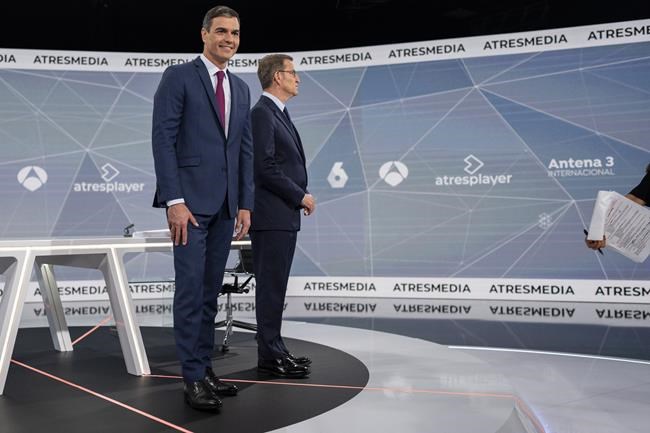 Spain's right-wing opposition leader puts Socialist prime minister on defensive in election debate | iNFOnews.ca Spain's right-wing opposition leader puts Socialist prime minister on defensive in election debate | iNFOnews.ca