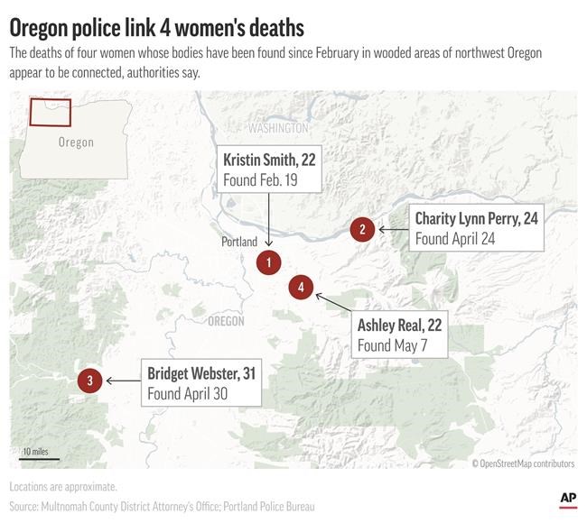 Deaths of four Oregon women over three months are linked, authorities say, reversing earlier call | iNFOnews.ca Deaths of four Oregon women over three months are linked, authorities say, reversing earlier call | iNFOnews.ca