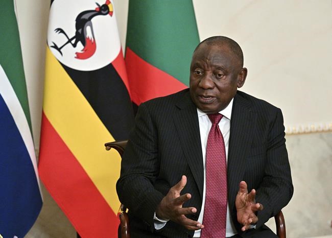 South African leader says that arresting Putin if he comes to Johannesburg next month would be 'war' | iNFOnews.ca