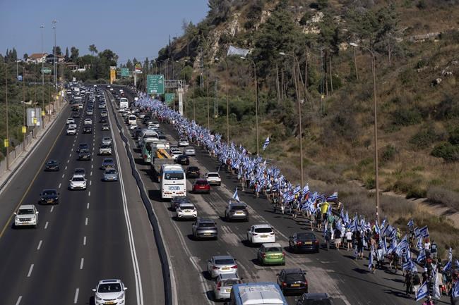 Thousands march from Tel Aviv to Jerusalem to protest Israeli government's judicial overhaul plan | iNFOnews.ca