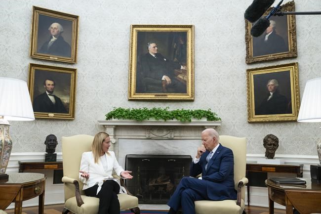 Biden thanks far-right Italian Premier Meloni for her strong support of Ukraine | iNFOnews.ca