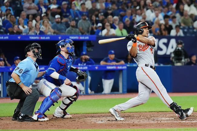 Santander has grand slam as Orioles rout Blue Jays 13-3 to spoil Ryu's return | iNFOnews.ca
