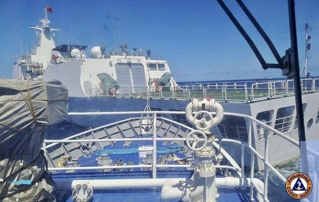 Philippine military condemns Chinese coast guard's use of water cannon on its boat in disputed sea | iNFOnews.ca
