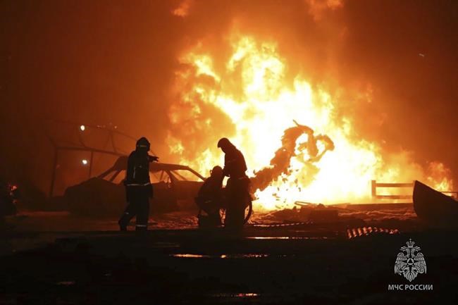 Massive explosion at a gas station in Russia's Dagestan kills 35 and injures scores more | iNFOnews.ca Massive explosion at a gas station in Russia's Dagestan kills 35 and injures scores more | iNFOnews.ca