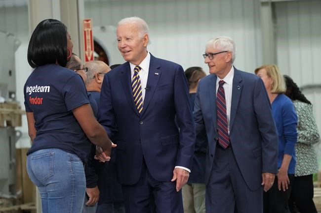 President Biden focuses on factory jobs in Wisconsin, ignoring latest Trump indictment | iNFOnews.ca